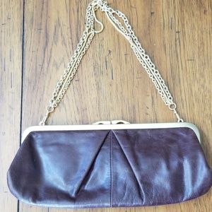 Valerie Stevens brown clutch purse